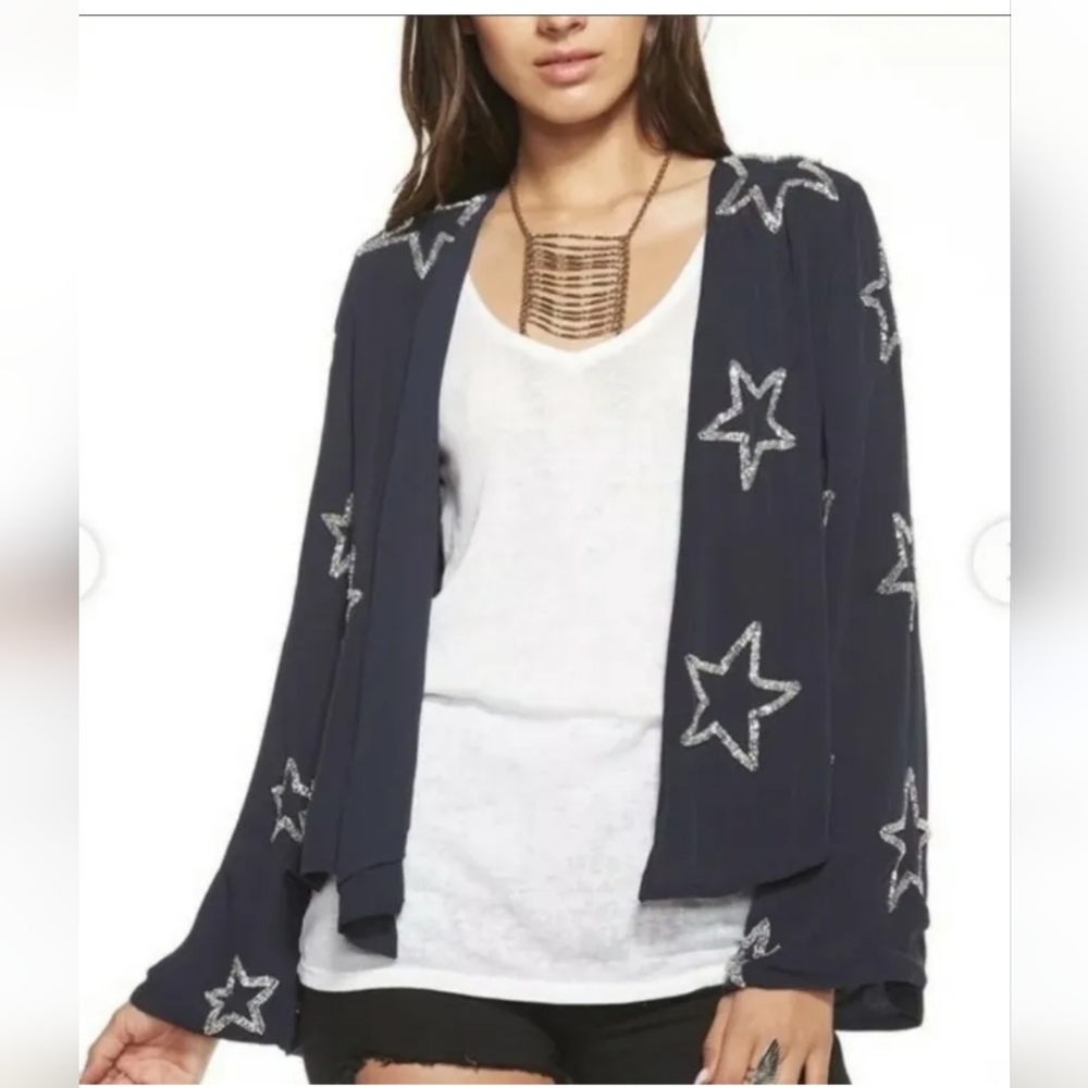 Chaser Beaded Star Blazer Sz M